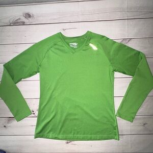 Saucony Women’s Green Long Sleeve Athletic Shirt – Size S Activewear Gym